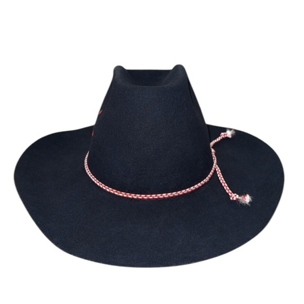 American Hat Company Maxi-Felt Black Western Cowboy Hat Size 7‎ 1/4 - Picture 4 of 11